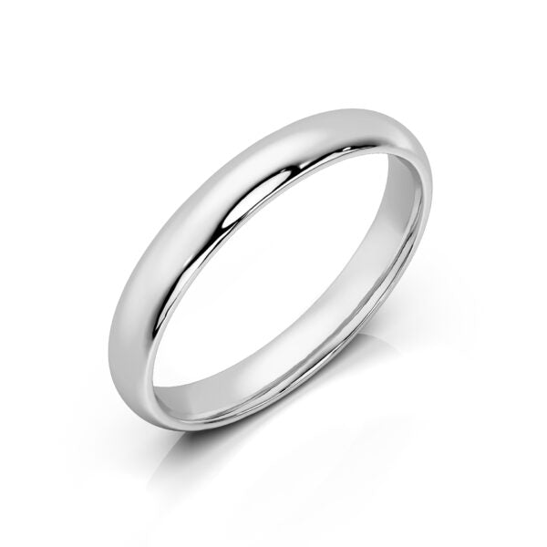 Bague Alliance Demi-Jonc 6mm Plaqué Or 18k - Taille 61, Made In France - Neuf Avec Étiquettes