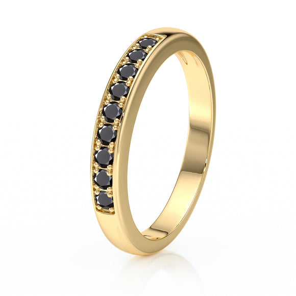 Alliance diamant noir Tout près de Toi - 6