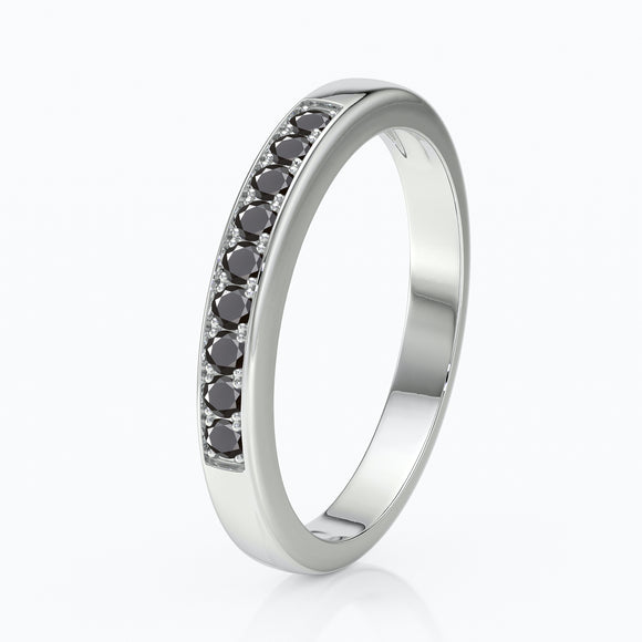 Alliance diamant noir Tout près de Toi - 5