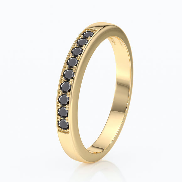 Alliance diamant noir Tout près de Toi - 5