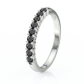 Alliance diamant noir Tes yeux dans les miens - 1