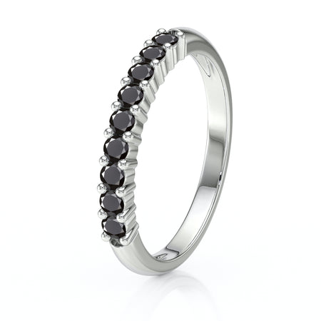 Alliance diamant noir Tes yeux dans les miens - 1