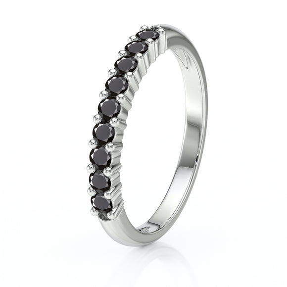 Alliance diamant noir Tes yeux dans les miens - 1