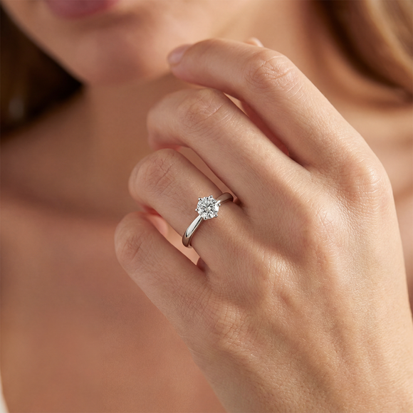 Solitaire diamant Premier Amour - 1 carat
