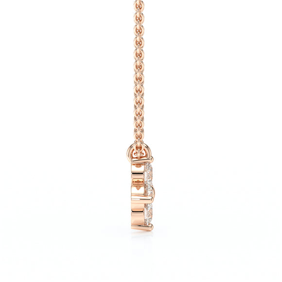 Collier diamant Floral - 1