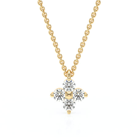 Collier diamant Floral - 1