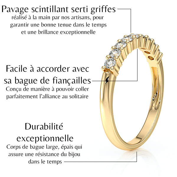 Alliance diamant Tes yeux dans les miens - 1