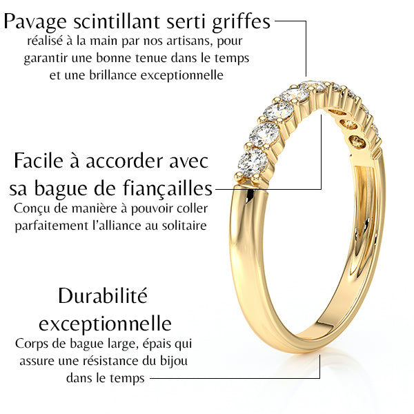 Alliance diamant Tes yeux dans les miens - 2