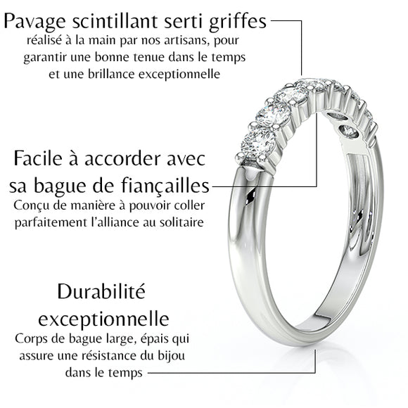 Alliance diamant Tes yeux dans les miens - 4