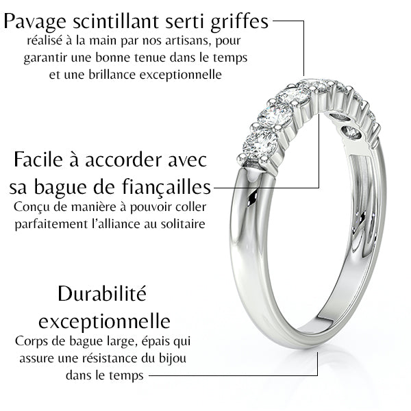 Alliance diamant Tes yeux dans les miens - 4