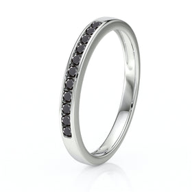 Alliance diamant noir Ma Bien Aimée - 1