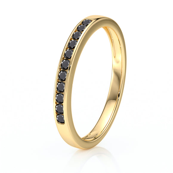 Alliance diamant noir Ma Bien Aimée - 1