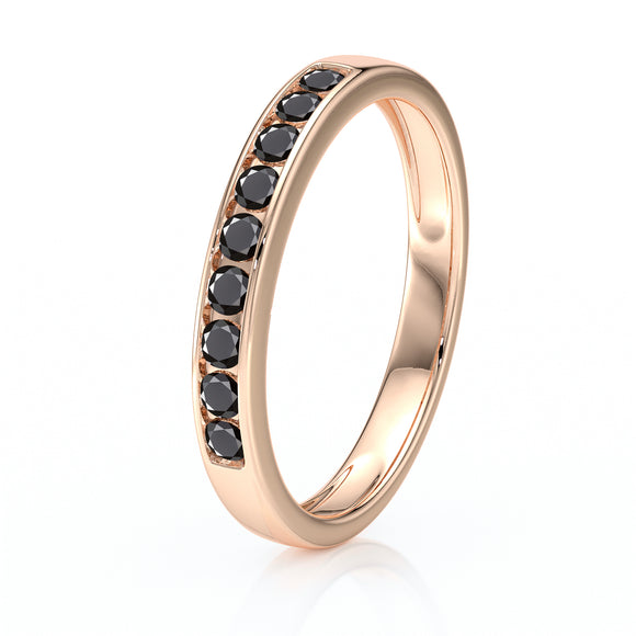 Alliance diamant noir Ma Bien Aimée - 3