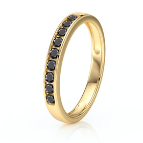 Alliance diamant noir Ma Bien Aimée - 3