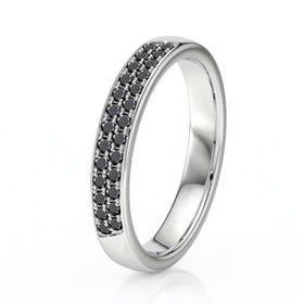 Alliance diamant noir Tout près de Toi - 1