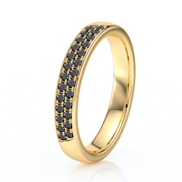 Alliance diamant noir Tout près de Toi - 1