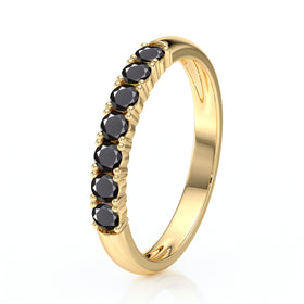 Alliance diamant noir Tout près de Toi - 4