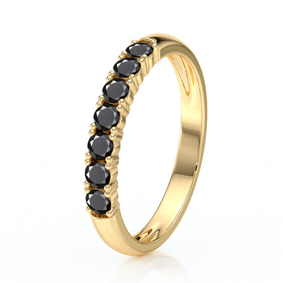 Alliance diamant noir Tout près de Toi - 4