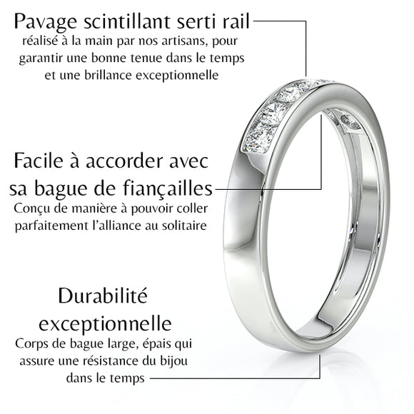 Alliance diamants Ma Bien Aimée - 4