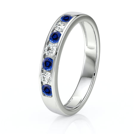 Alliance saphir et diamant Ma Bien Aimée - 4