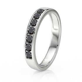 Alliance diamant noir Ma Bien Aimée - 4