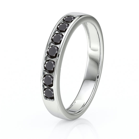 Alliance diamant noir Ma Bien Aimée - 4