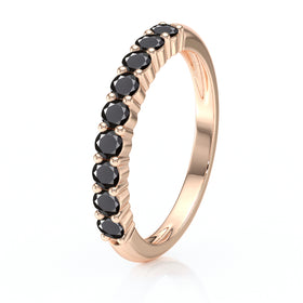 Alliance diamant noir Tes yeux dans les miens - 3