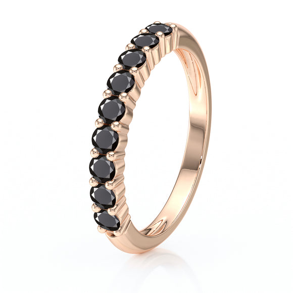 Alliance diamant noir Tes yeux dans les miens - 3