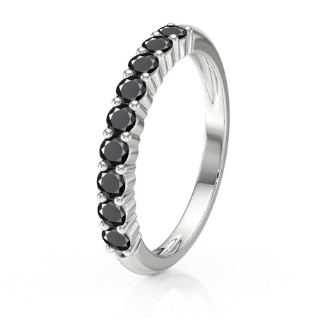 Alliance diamant noir Tes yeux dans les miens - 3