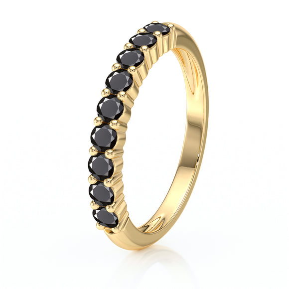 Alliance diamant noir Tes yeux dans les miens - 3