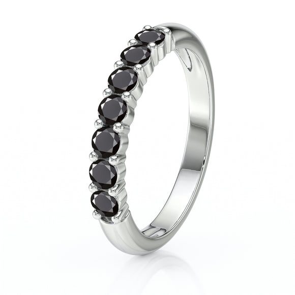 Alliance diamant noir Tes yeux dans les miens - 4