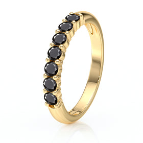 Alliance diamant noir Tes yeux dans les miens - 4