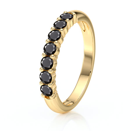 Alliance diamant noir Tes yeux dans les miens - 4