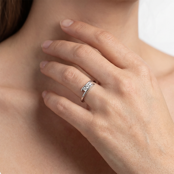 Bague trilogie tourmaline Main dans la Main - 2