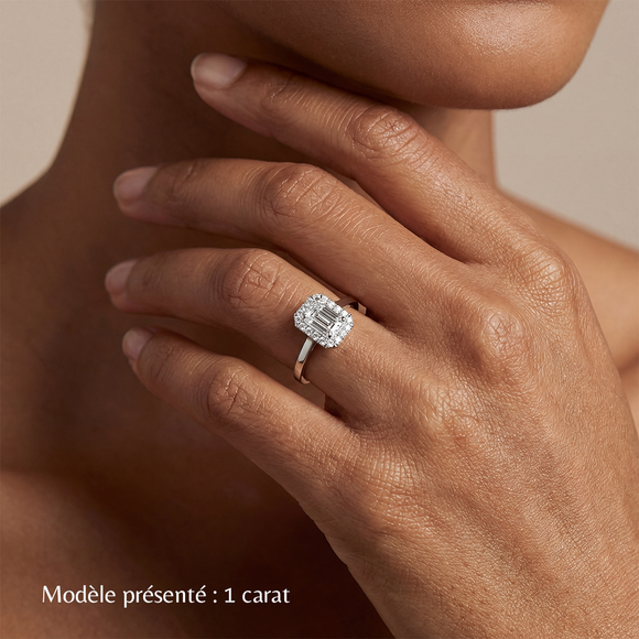 Bague entourage tourmaline et diamant Promets Moi - 6