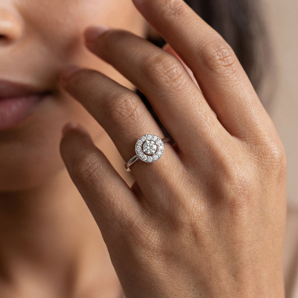 Bague entourage rubis et diamant Pour la Vie - 2