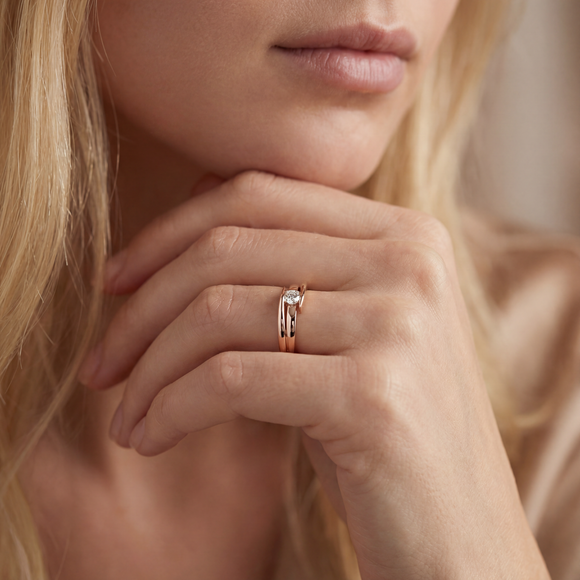 Solitaire diamant Etincelle d’Amour - 4