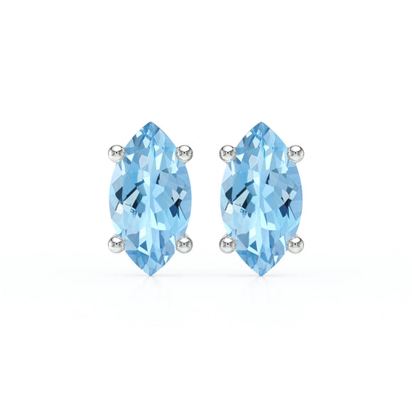 Boucles d’oreilles aigue-marine Une Promesse - 4