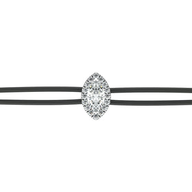 Bracelet cordon entourage diamant Coup de Foudre - 5