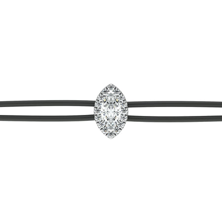 Bracelet cordon entourage diamant Coup de Foudre - 5