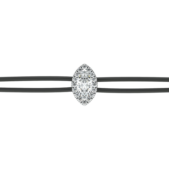 Bracelet cordon entourage diamant Coup de Foudre - 5