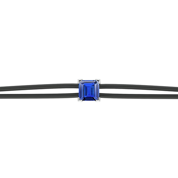 Bracelet cordon saphir Lune de Miel - 6