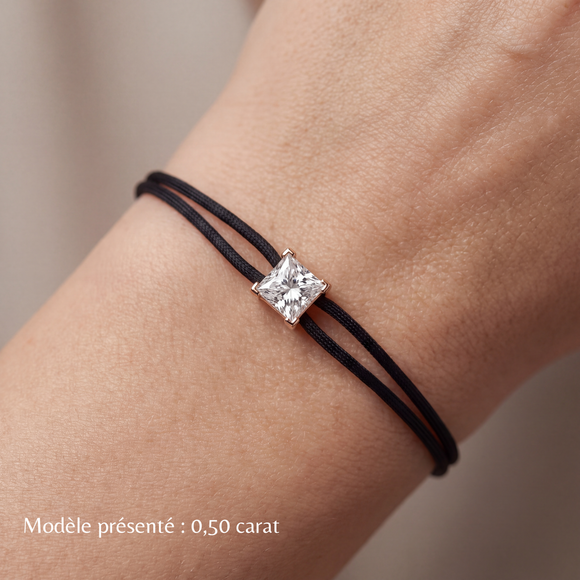 Bracelet cordon saphir vert Lune de Miel - 6