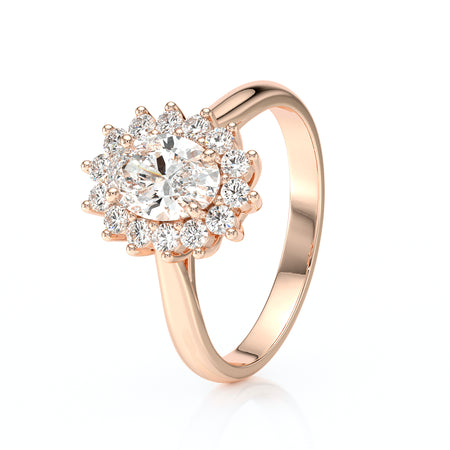 Bague entourage diamant Petite Pompadour