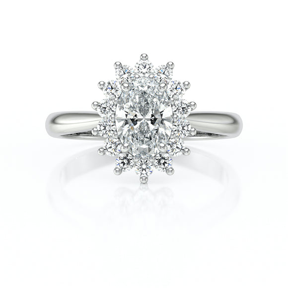 Bague entourage diamant Petite Pompadour