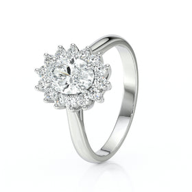 Bague entourage diamant Petite Pompadour