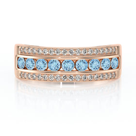 Bague aigue-marine diamant Illumine Moi - 6