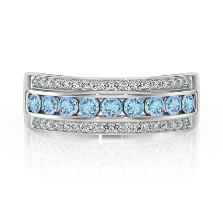 Bague aigue-marine diamant Illumine Moi - 6