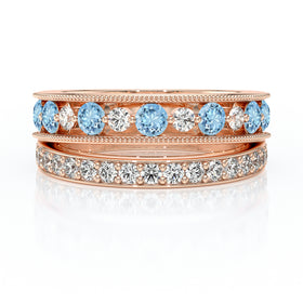 Bague aigue-marine diamant Illumine Moi - 7