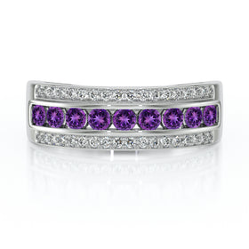 Bague améthyste diamant Illumine Moi - 6